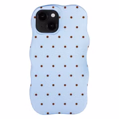Selencia Vivid Wavy Backcover met MagSafe Apple iPhone 14 / 13 - Happy Dots Digital Sky