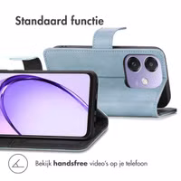 imoshion Luxe Bookcase Oppo A40 (4G) / Oppo A40M (4G) / Oppo A60 (5G) - Lichtblauw