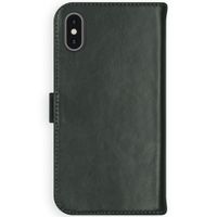 Selencia Echt Leren Bookcase Apple iPhone X / Xs - Groen