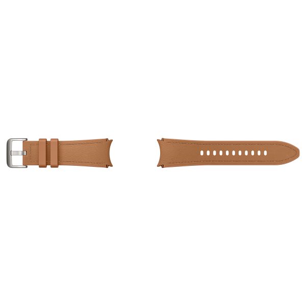 Samsung Originele Hybrid Vegan Leather Band S/M Galaxy Watch 6 / 6 Classic / 5 / 5 Pro - Camel