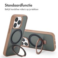 Accezz Ring Stand Backcover met MagSafe iPhone 14 Pro - Brown