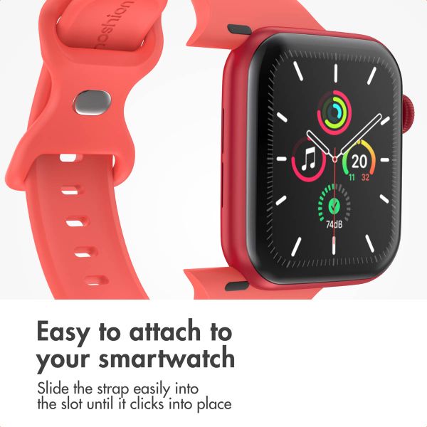 imoshion Silicone⁺ Strap Apple Watch | 38/40/41/42 mm - Size S/M - Coral