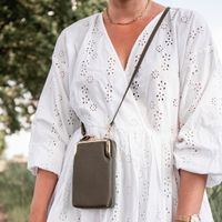 imoshion Vegan Lederen Telefoontasje Crossbody - Mintgroen