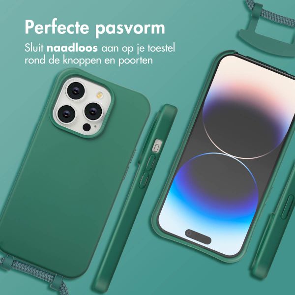 imoshion Color Backcover met afneembaar koord met MagSafe Apple iPhone 14 Pro - Donkergroen