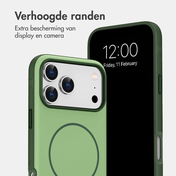 imoshion Color Backcover met Thin MagSafe Ring Apple iPhone 17 Pro - Donkergroen