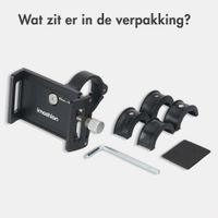 imoshion Mini Aluminium Telefoonhouder Fiets - Lichtgewicht - Universeel - Zwart