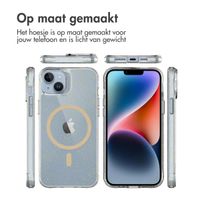 imoshion Clear Glitter Backcover met MagSafe Apple iPhone 14 - Goud