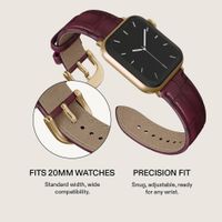 Burga Genuine Leather Band Apple Watch | 38/40/41/42 mm - Mobwife / Gold