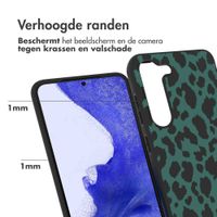 imoshion Design hoesje Samsung Galaxy S23 Plus - Luipaard - Groen / Zwart