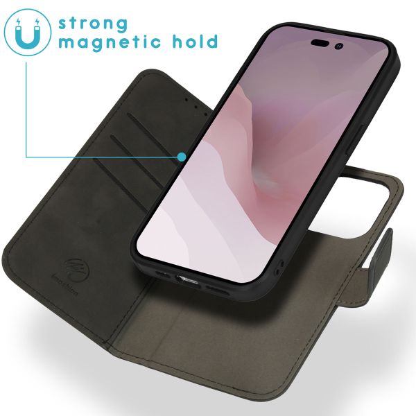 imoshion Uitneembare 2-in-1 Luxe Bookcase Apple iPhone 14 Pro - Zwart
