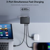 Baseus GaN5 Pro | Snellader - 2x USB-C + 1x USB-A - 160 watt