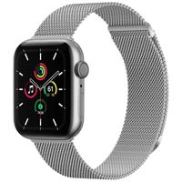 imoshion Milanees magnetisch bandje Apple Watch Series 1 t/m 9 / SE (38/40/41 mm) | Series 10 (42 mm) - Maat S - Zilver