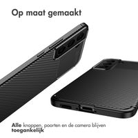 imoshion Carbon Softcase Backcover Samsung Galaxy S22 - Zwart