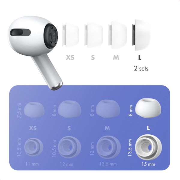 imoshion Siliconen Oortips 2-pack Apple AirPods Pro 1 / 2 - L