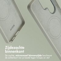Accezz MagSafe Leather Backcover Samsung Galaxy S26 Ultra - Light Grey