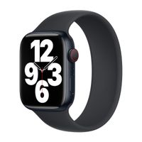 Apple Siliconen solobandje Apple Watch | 38/40/41/42 mm - Maat 7 - Midnight
