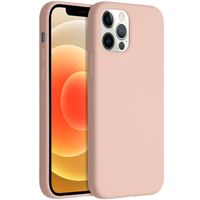 Accezz Liquid Silicone Backcover Apple iPhone 12 (Pro) - Roze