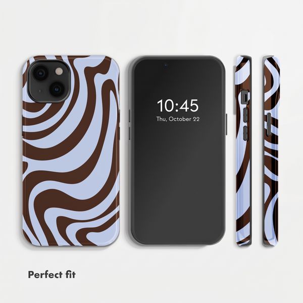 Selencia Vivid Back Cover Apple iPhone 14 - Dream Swirl Chocolate