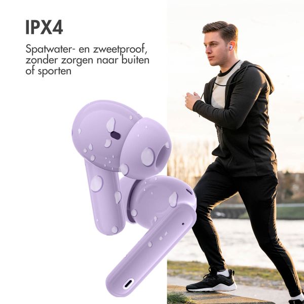 imoshion Aura Pro In-Earbuds - Draadloze oordopjes - Bluetooth draadloze oortjes - Met ANC noise cancelling functie - Lavender Lilac