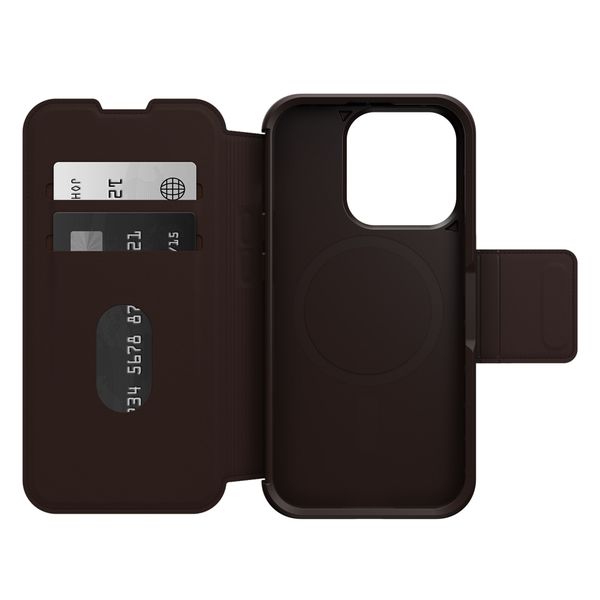 OtterBox Strada Bookcase MagSafe Apple iPhone 15 Pro - Bruin