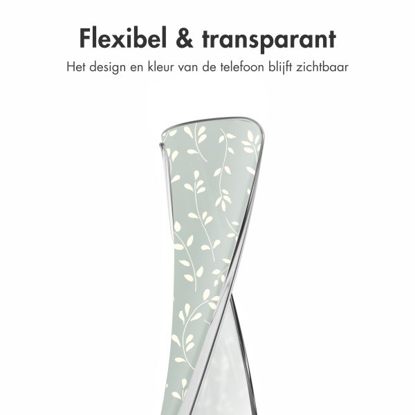 imoshion Design hoesje Apple iPhone 17 - Smoke Green Flowers