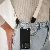 Dutchies Phone Strap - Universeel verstelbaar telefoonkoord - Latte Knit / Black