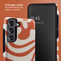 Selencia Vivid Backcover Samsung Galaxy S21 FE - Dream Swirl Orange