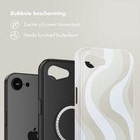 Selencia Vivid Backcover met MagSafe Apple iPhone 16e - Desert Waves Beige