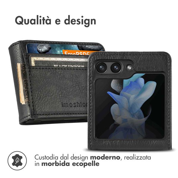 imoshion Luxe Bookcase Samsung Galaxy Z Flip 5 - Zwart