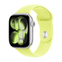 Apple Sport Band Apple Watch Series 1 - 9 / SE (38/40/41 mm) - Maat S/M - Neon Yellow