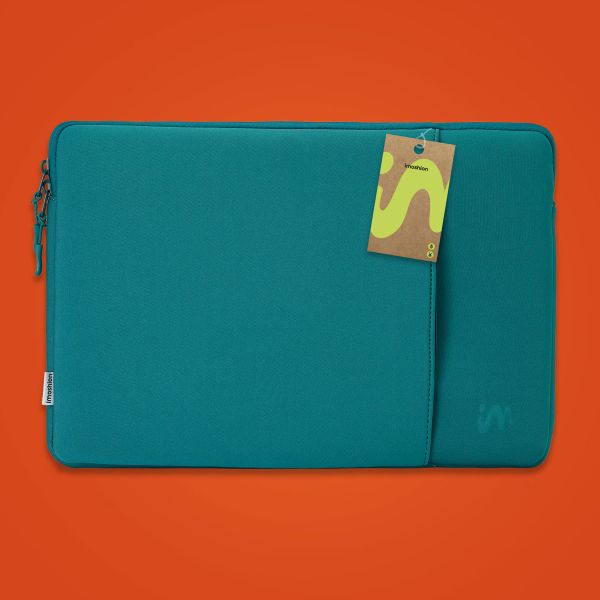imoshion Laptop sleeve with storage pocket 13 inch - Petrol Green