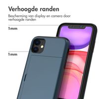 imoshion Backcover met pasjeshouder Apple iPhone 11 - Donkerblauw
