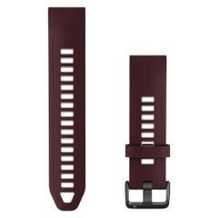 Garmin QuickFit® Siliconen bandje  - Garmin QuickFit® 20 mm aansluiting - Dark Cherry / Dust Rose