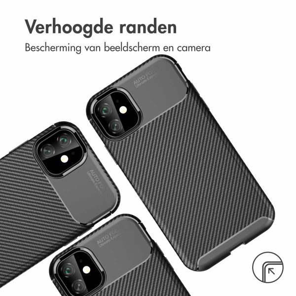 imoshion Carbon Softcase Backcover iPhone 11 - Zwart