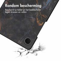 imoshion Design Trifold Bookcase Samsung Galaxy Tab A11 / A9 8.7 inch - Black Marble