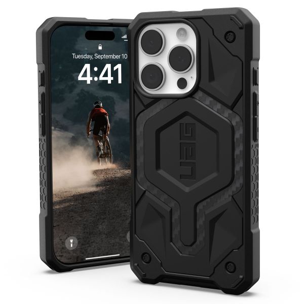 UAG Monarch Backcover iPhone 16 Pro - Carbon Fiber