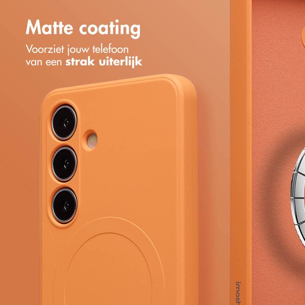 imoshion Color Backcover met MagSafe Samsung Galaxy S24 - Neon Orange