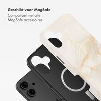 Selencia Vivid Backcover met MagSafe Apple iPhone 16 - Golden Beige Marble