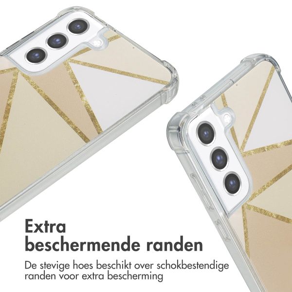 imoshion Design hoesje met koord Samsung Galaxy S21 FE - Beige Graphic