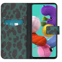 imoshion Design Softcase Bookcase Samsung Galaxy A51 - Green Leopard