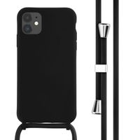 imoshion Silicone Case with Strap Apple iPhone 11 - Black