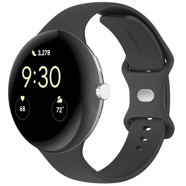 imoshion Siliconen bandje Google Pixel Watch 3 - 45 mm - Maat S - Zwart