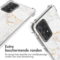 imoshion Design hoesje met koord Samsung Galaxy A52(s) (5G/4G) - White Marble