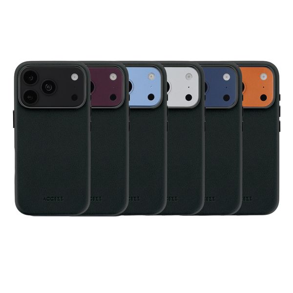 Accezz MagSafe Leather Backcover Apple iPhone 18 Pro / 17 Pro - Onyx Black