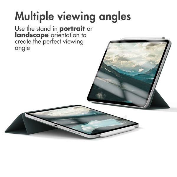 imoshion Magnetic Book Case Apple iPad Air 11 inch (2026) M4 / (2025) M3 / (2024) M2 / Air 5 (2022) / Air 4 (2020) - Dark Green