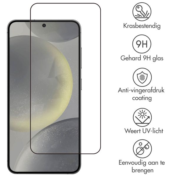 Accezz Gehard Glas Full Cover Screenprotector Samsung Galaxy S25 / S24