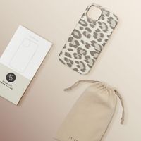 Selencia Sabi Back Cover Panther Print with MagSafe Apple iPhone 13 - Soft Ivory