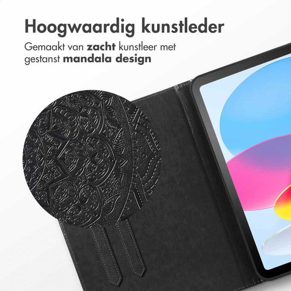 imoshion Mandala Bookcase Apple iPad 11 (2025) 11 inch / iPad 10 (2022) 10.9 inch - Zwart