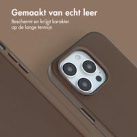 Accezz MagSafe Leather Backcover Apple iPhone 14 Pro - Coffee Brown