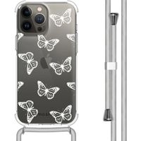 imoshion Design hoesje met koord iPhone 13 Pro Max - Butterfly